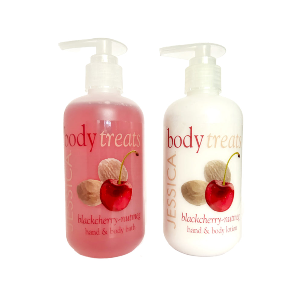 Blackcherry-Nutmeg Hand & Body Bath and Hand & Body Lotion Set